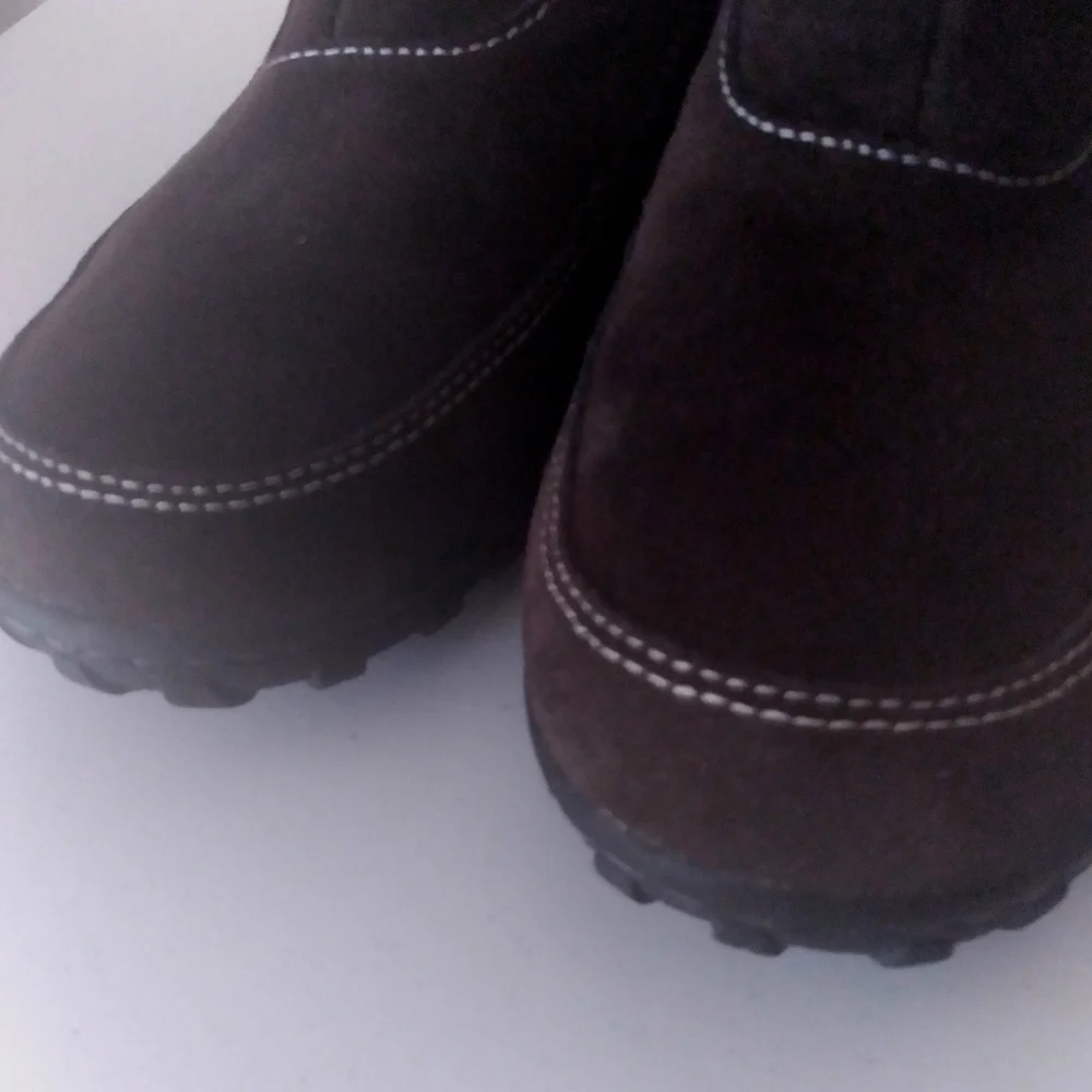 Khombu Gracie Winter Ankle‎ Boots Faux Fur Lined Water Resistant 7M